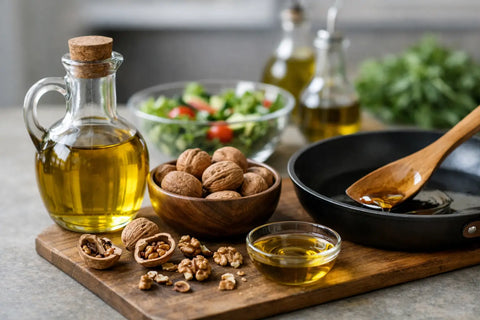 Peut-on cuisiner avec de l’huile de noix ?