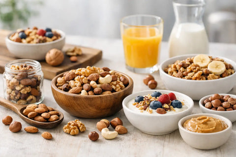 Comment intégrer les noix au petit-déjeuner